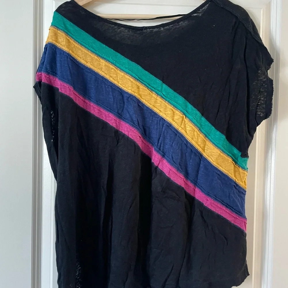 Free People Colorful Striped Women's Top - Picture 3 of 3